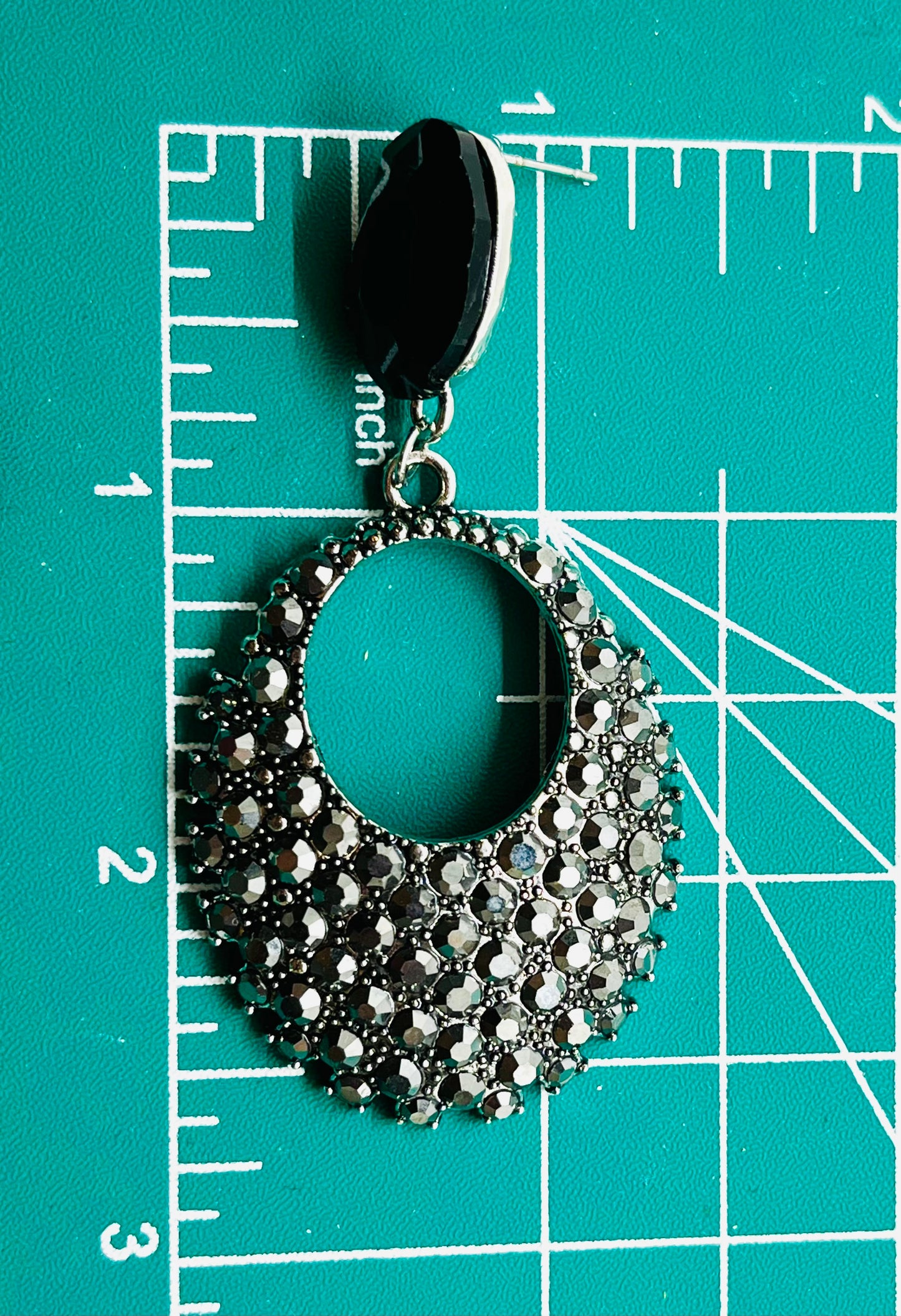 Dark Peacock Earrings