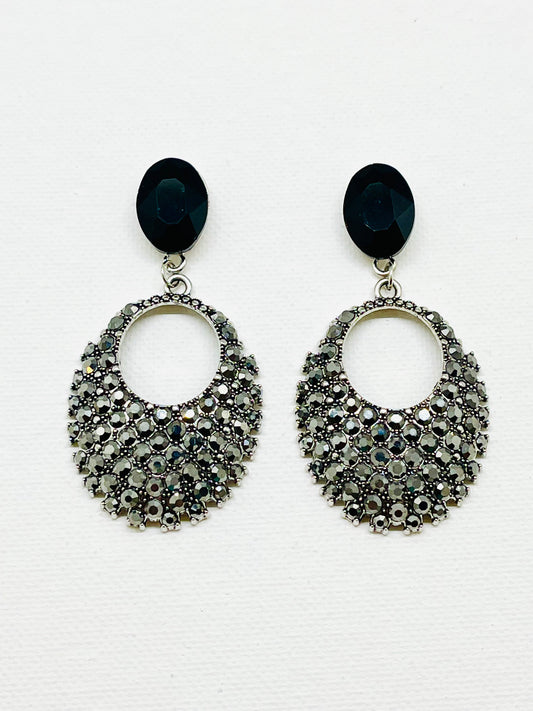 Dark Peacock Earrings