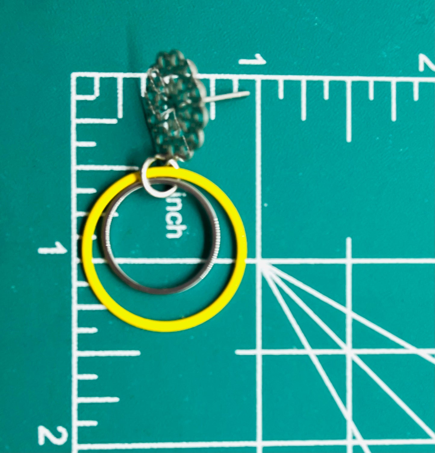 Yellow Halo Earrings