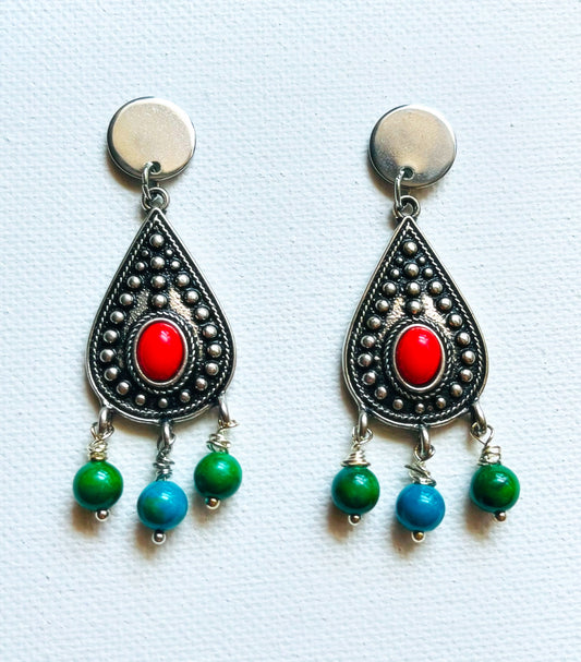 Peacock Earrings
